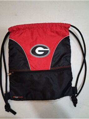 Georgia Bulldogs Drawstring Backpack – UGA Cinch Pack with Mesh - Logo Brand